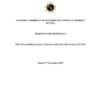 Eastern Caribbean Telecommunication Authority ECTEL - Consulting Services: External Audit of the Directorate of ECTEL